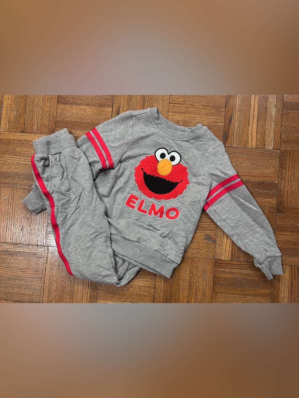 Little Sleepies Elmo Grey Sweatshirt and Jogger Set